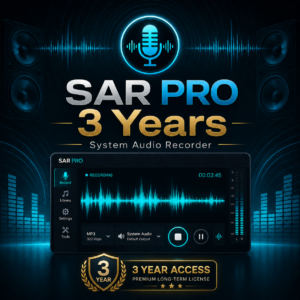 SAR PRO 3 Years license for Solavixa Audio Recorder