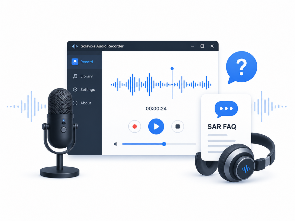 SAR FAQ for Solavixa Audio Recorder