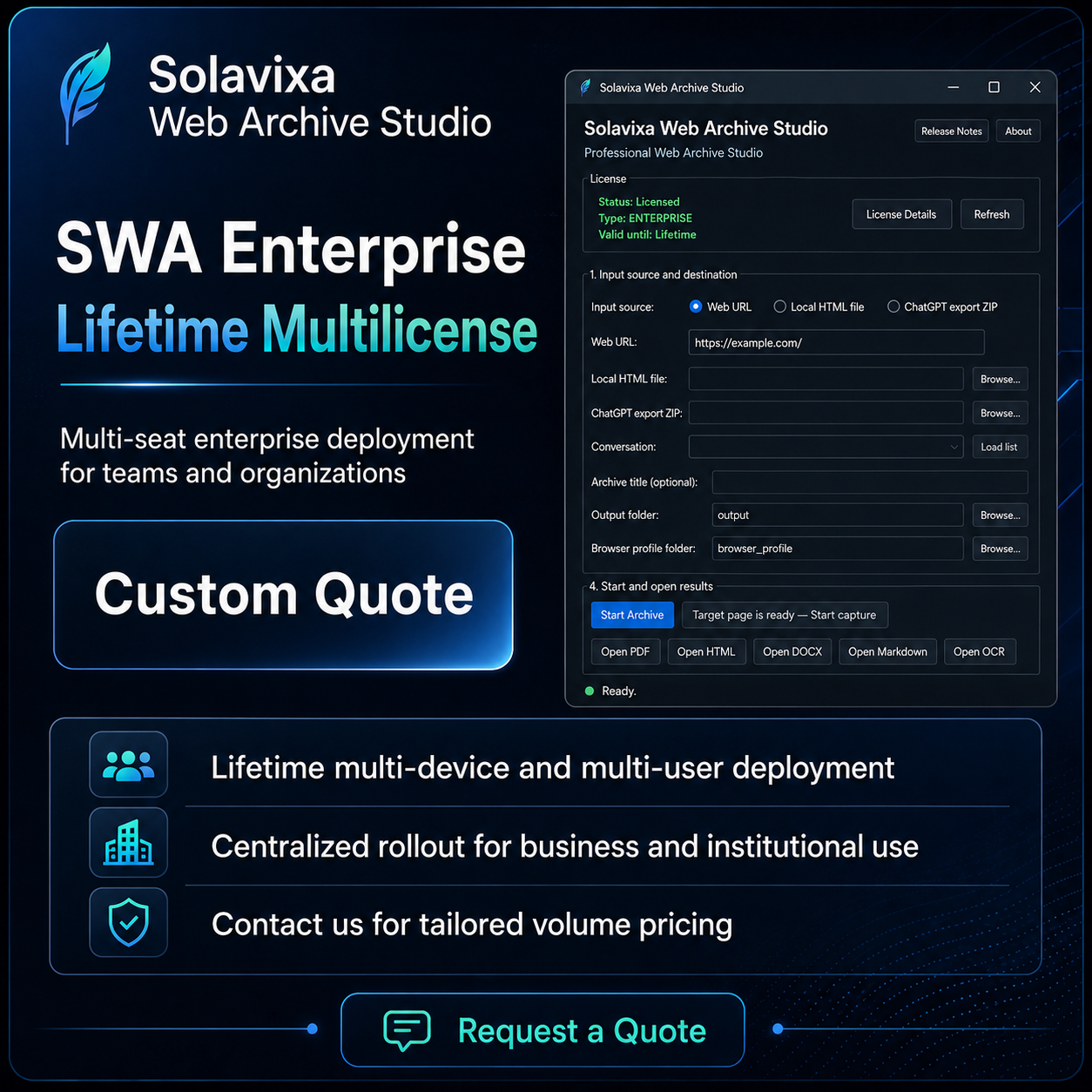 SWA Enterprise Lifetime Multilicense
